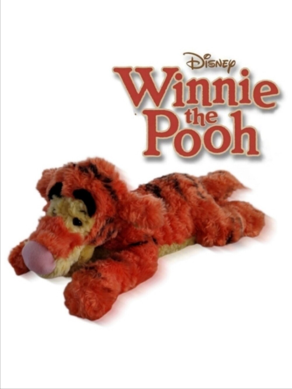 Vintage Disney Store Lying Tigger Plush 14" Winnie the Pooh Toy